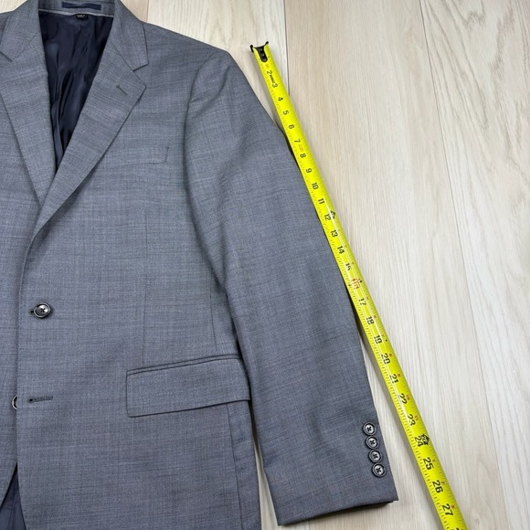 J. Crew Ludlow 4 Season Wool Suit Blazer Mens Size 40R Slim Fit Gray - Picture 10 of 14